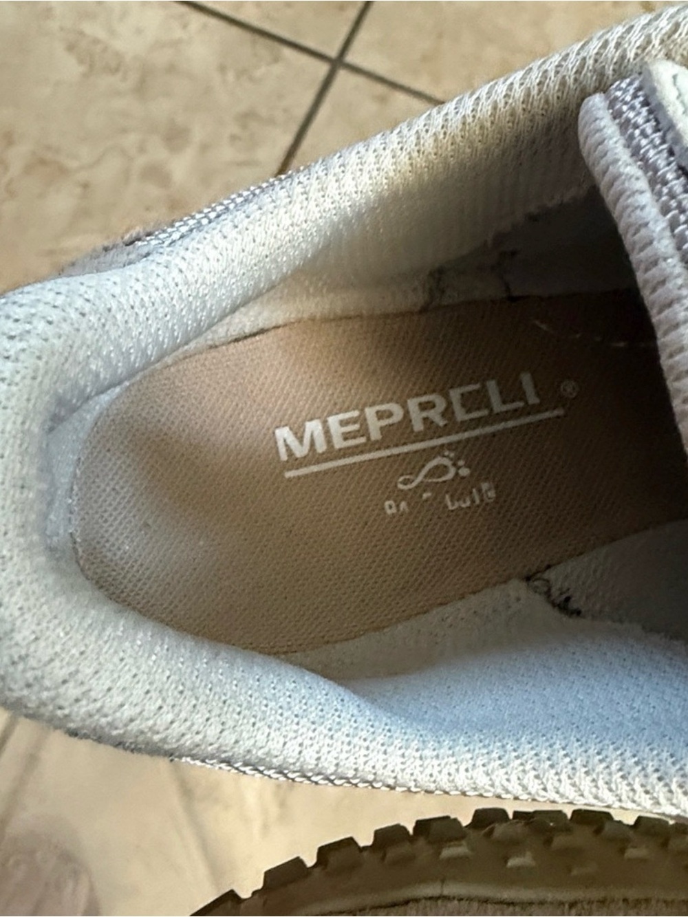 Merrell Women's Beige wrapt hiking Sneakers - Picture 8 of 9